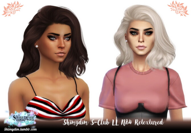 Sims 4 S Club LL N84 Hair Retexture at Shimydim Sims