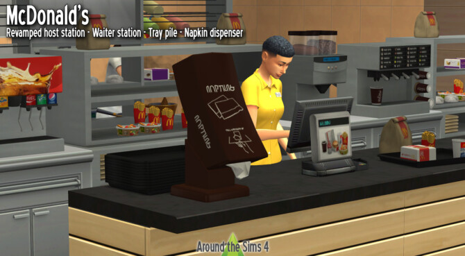 Sims 4 McDonalds kitchen at Around the Sims 4