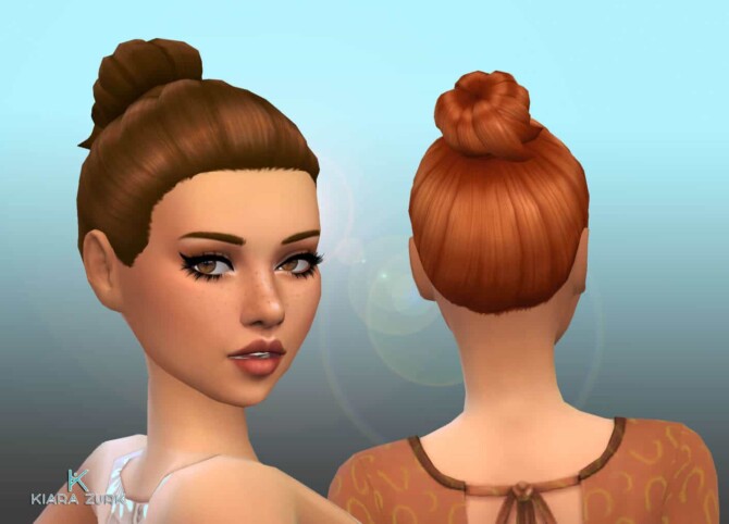 Sims 4 Bun Hair Conversion at My Stuff Origin