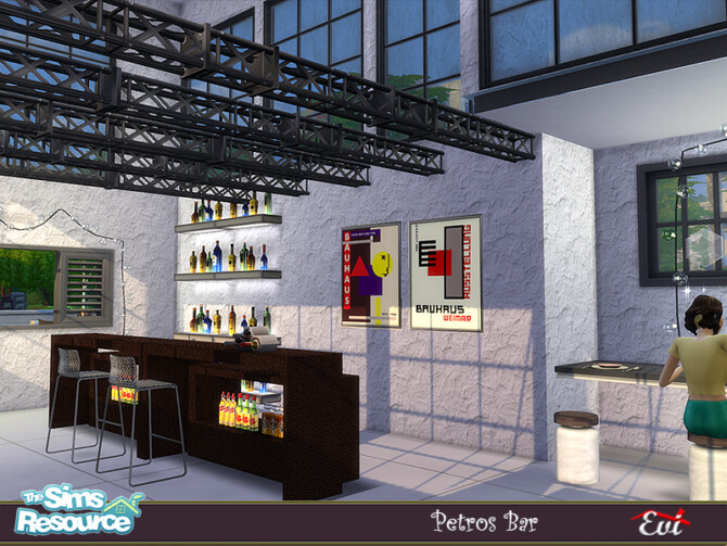 Sims 4 Petros Bar by evi at TSR