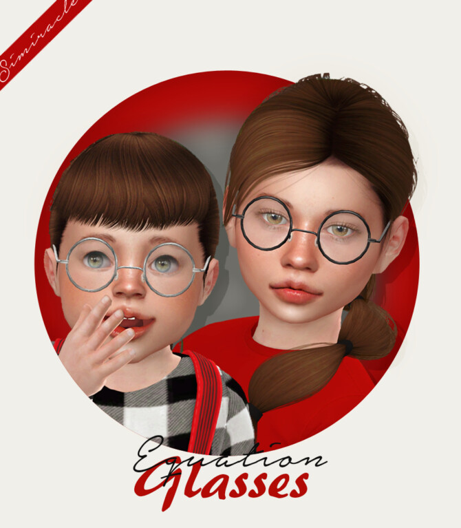 Sims 4 EQUATION Glasses at Simiracle