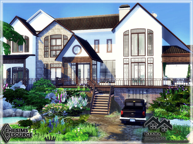 Sims 4 KIARA house by marychabb at TSR