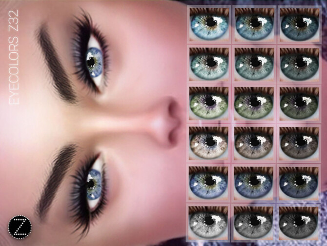 Sims 4 EYECOLORS Z32 by ZENX at TSR