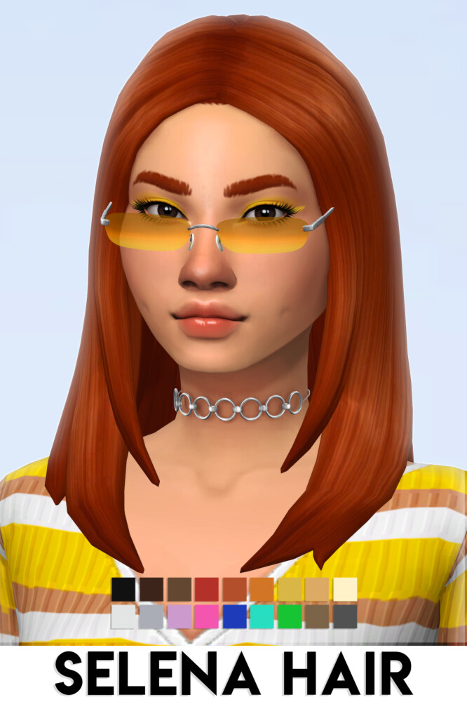 Sims 4 SELENA HAIR at Vikai