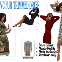 Rhowc’s Fur Trimmed Dress
