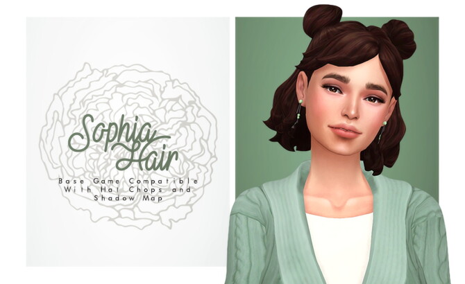 Sims 4 Sophia Hair at Isjao