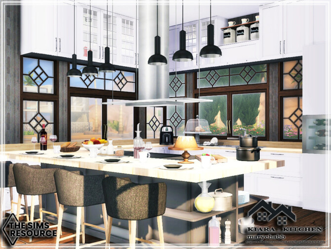 Sims 4 KIARA Kitchen by marychabb at TSR