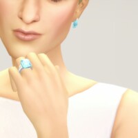 M Jewelry V Set: Earrings & Ring