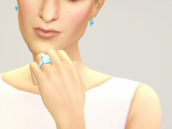 M Jewelry V Set: Earrings & Ring