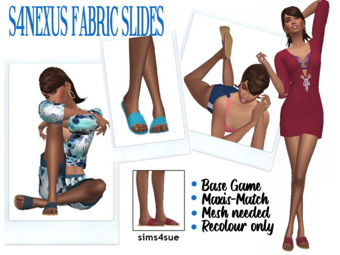 Sims 4 S4NEXUS’ FABRIC SLIDES at Sims4Sue