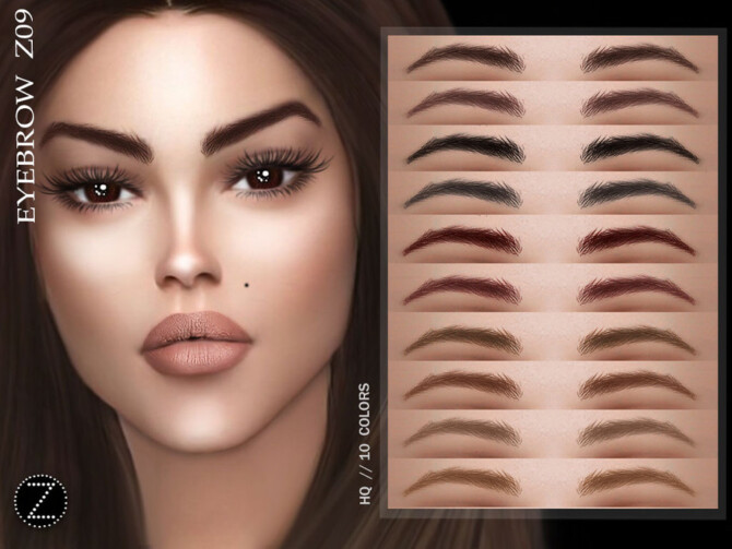 Sims 4 EYEBROW Z09 by ZENX at TSR