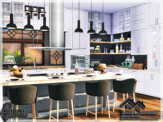 Sims 4 KIARA Kitchen by marychabb at TSR