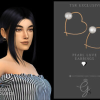 Love Pearl Earrings By Glitterberryfly