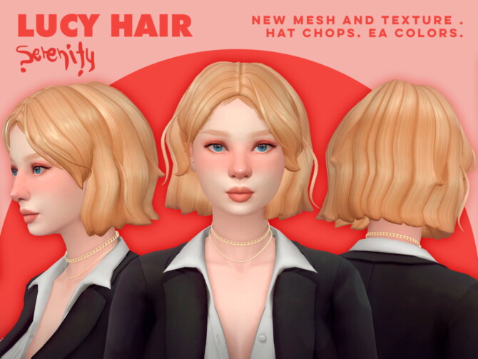 Sims 4 Lucy Hair at SERENITY