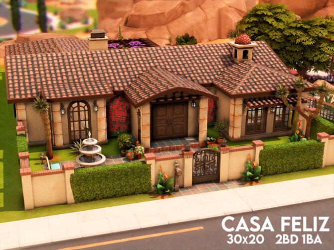 Sims 4 Casa Feliz Cinco de Mayo by xogerardine at TSR