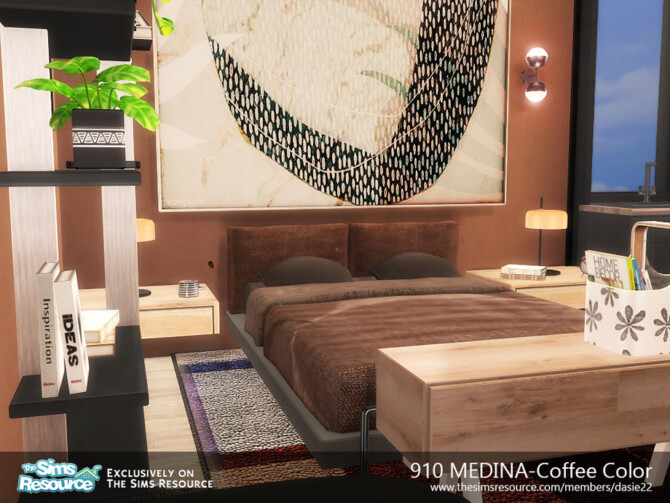Sims 4 910 MEDINA Coffee Color by dasie2 at TSR