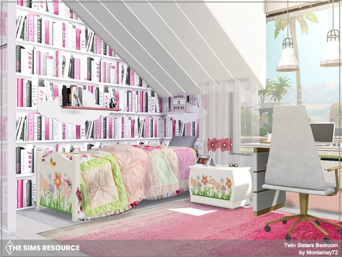 Sims 4 Twin Sisters Bedroom by Moniamay72 at TSR