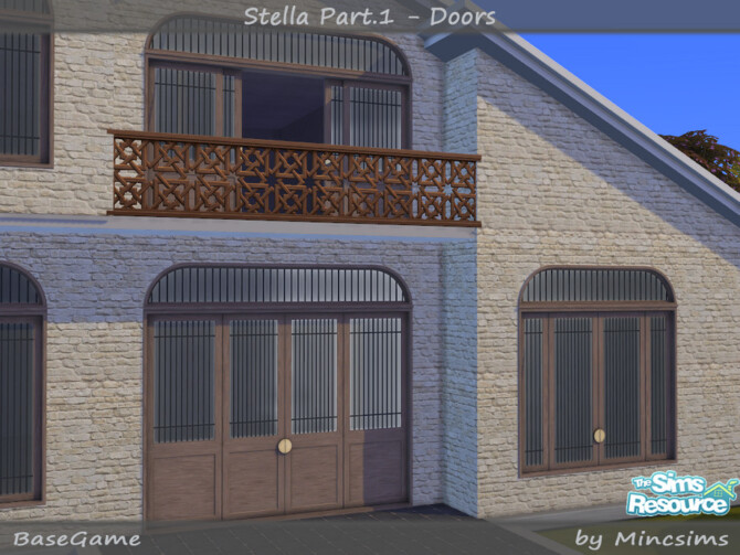 Sims 4 Stella Part.1 Doors by Mincsims at TSR