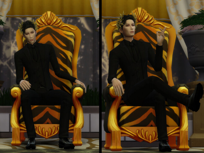 Sims 4 King Pose Pack by YaniSim at TSR