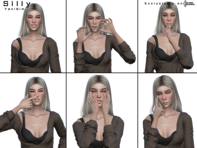 Sims 4 Silly (Pose Pack) by YaniSim at TSR