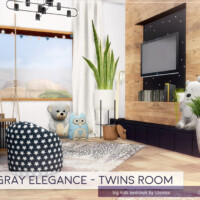 Gray Elegance Twins Room By Lhonna