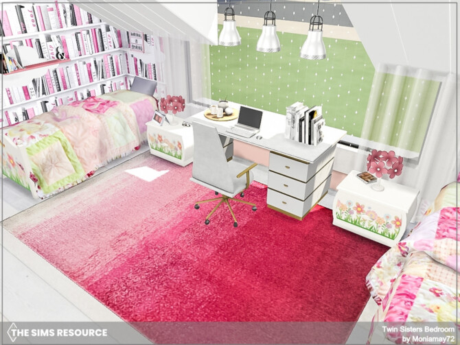 Sims 4 Twin Sisters Bedroom by Moniamay72 at TSR