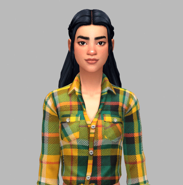 Sims 4 Kara Hair at Saurus Sims