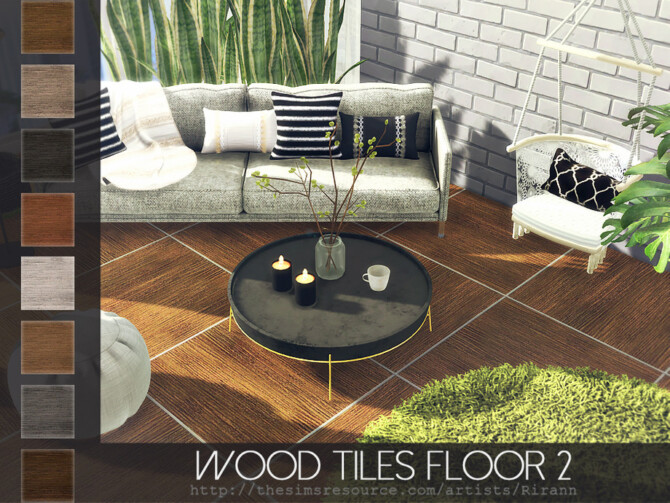 Sims 4 Wood Tiles Floor 2 by Rirann at TSR