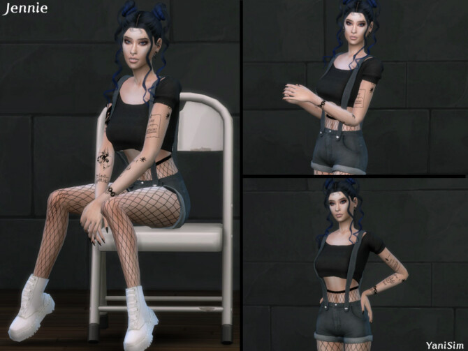 Sims 4 Jennie Pose Pack by YaniSim at TSR