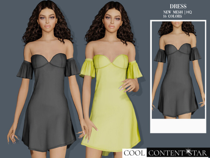 Sims 4 Party Dress by sims2fanbg at TSR