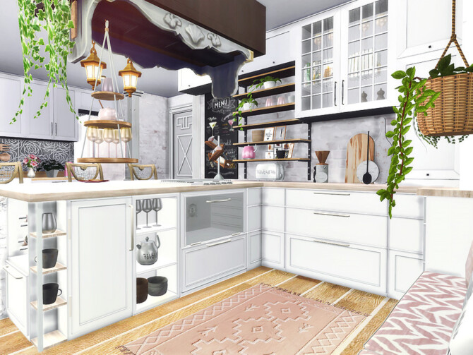 Sims 4 Rosa Kitchen by Rirann at TSR