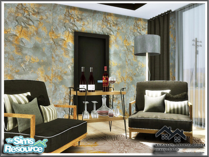 Sims 4 EUPALIN Living Room by marychabb at TSR