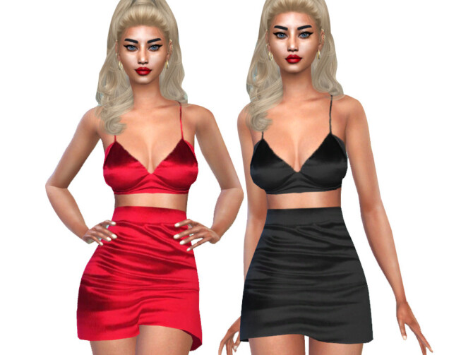 Sims 4 Two Piece Party Outfits by Saliwa at TSR