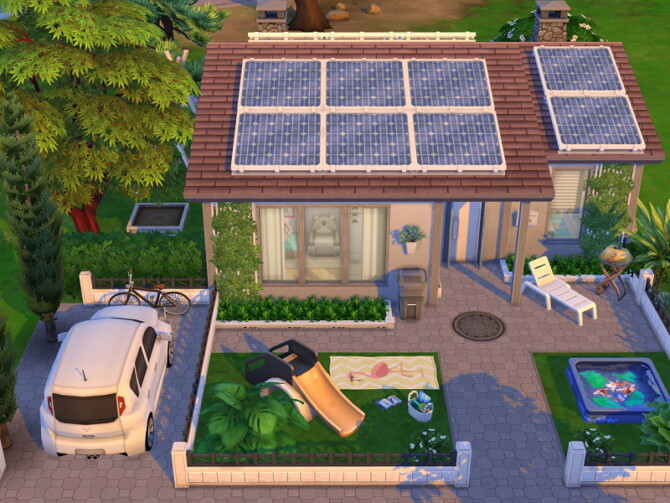 Sims 4 Suburban Tiny House by Flubs79 at TSR