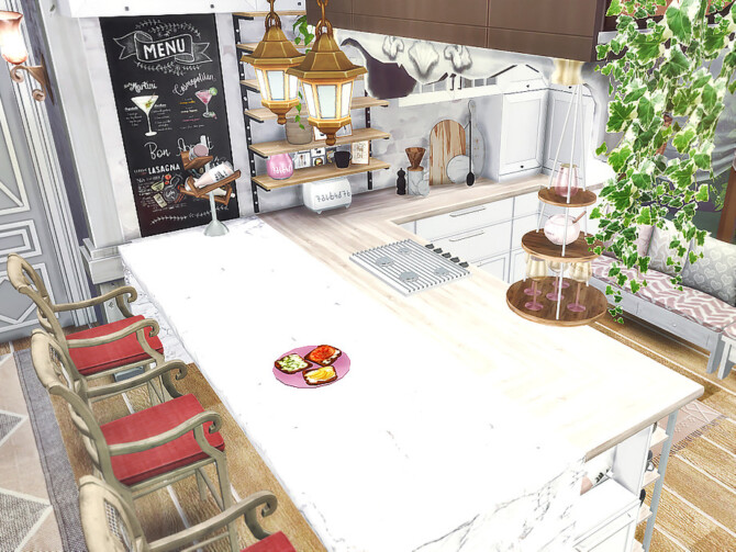 Sims 4 Rosa Kitchen by Rirann at TSR