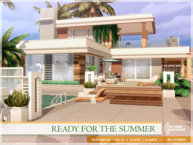 Sims 4 Ready For The Summer home by Lhonna at TSR
