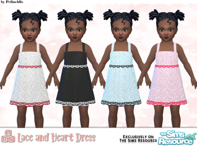 Sims 4 Mommy and Me Dress Toddler Version by Pelineldis at TSR