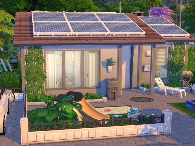 Sims 4 Suburban Tiny House by Flubs79 at TSR