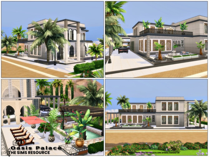 Sims 4 Oasis Palace by Danuta720 at TSR