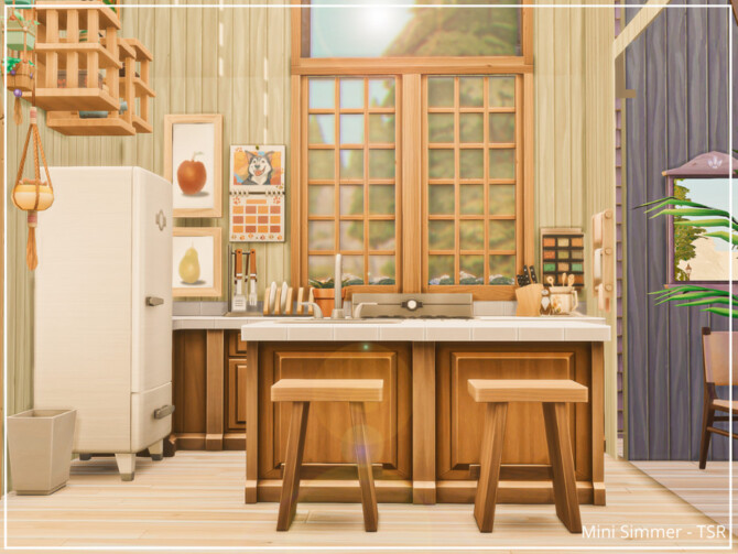 Sims 4 The Luna Escape house by Mini Simmer at TSR