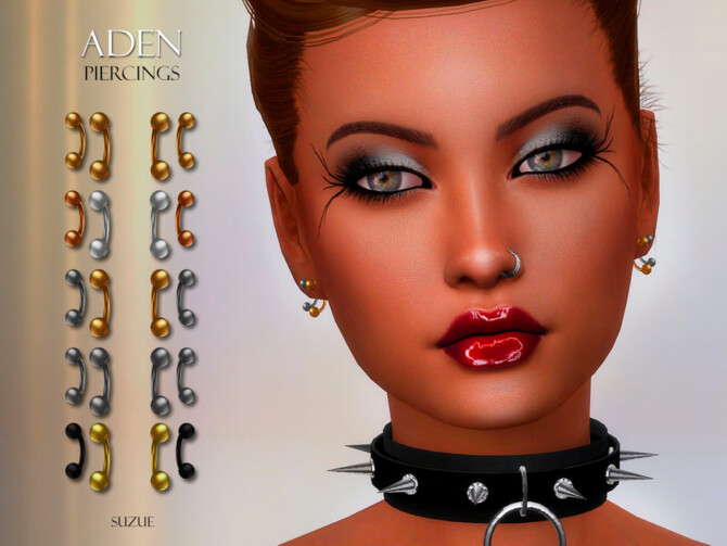 Sims 4 Aden Piercings by Suzue at TSR