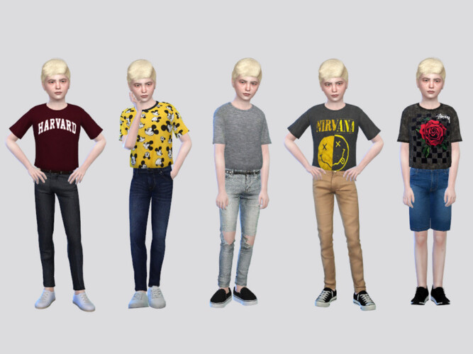 Oversized Tucked Tees Boys By Mclaynesims