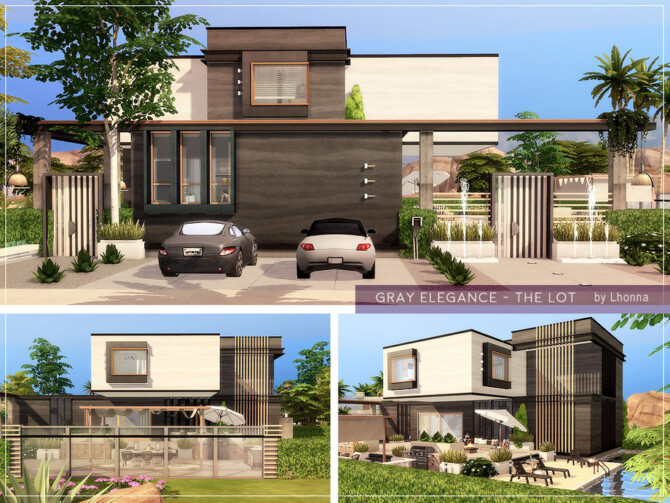 Sims 4 Gray Elegance Home by Lhonna at TSR