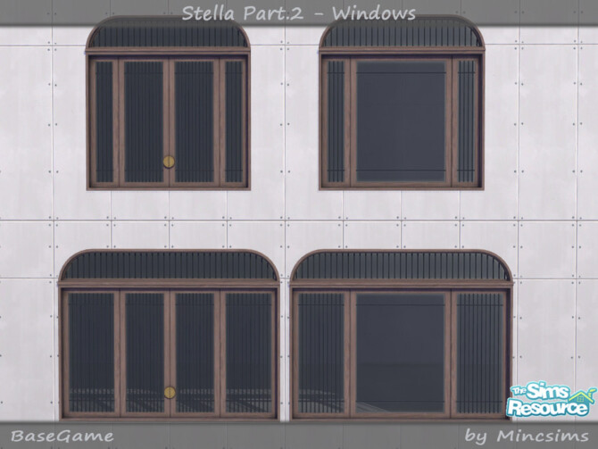 Sims 4 Stella Part.2 Windows by Mincsims at TSR