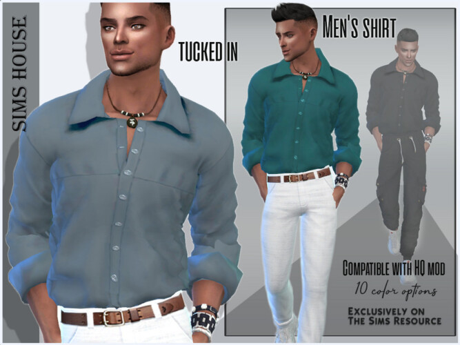 Men’s Shirt Tucked In By Sims House