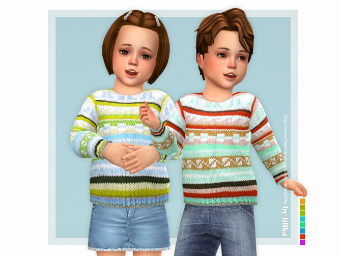 Sims 4 Cozy Sweater for Toddler by lillka at TSR