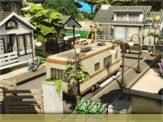 Sims 4 Ocean Trailer Park by MychQQQ at TSR
