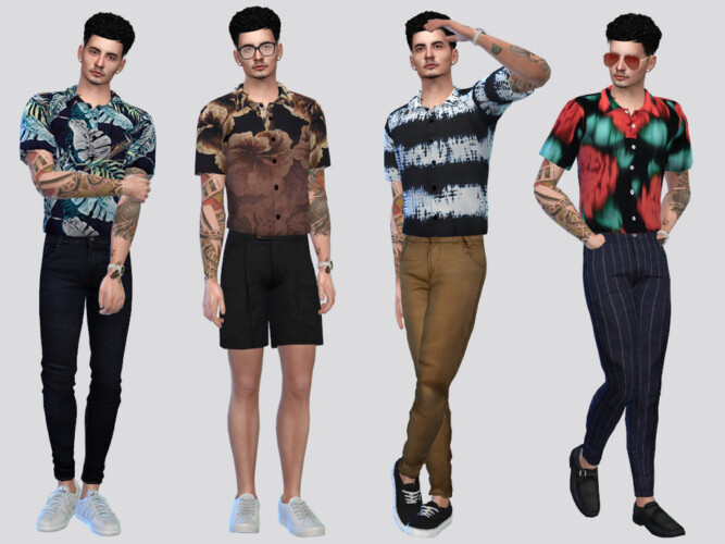 Jonas Printed Shirt By Mclaynesims