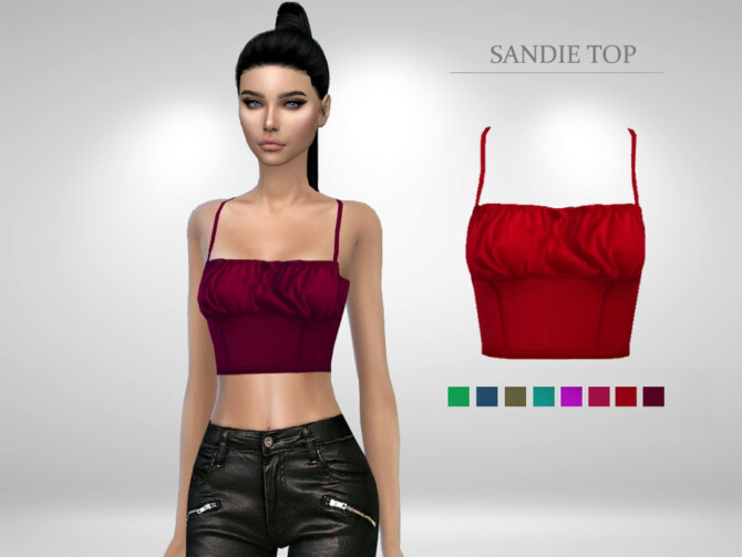 Sims 4 Sandie Top by Puresim at TSR