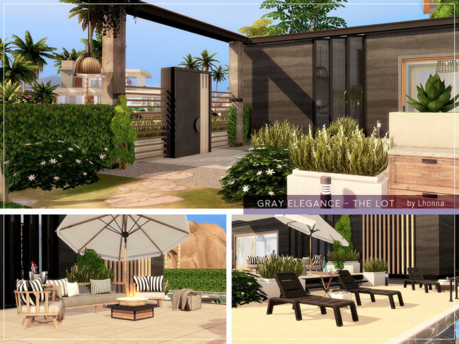 Sims 4 Gray Elegance Home by Lhonna at TSR